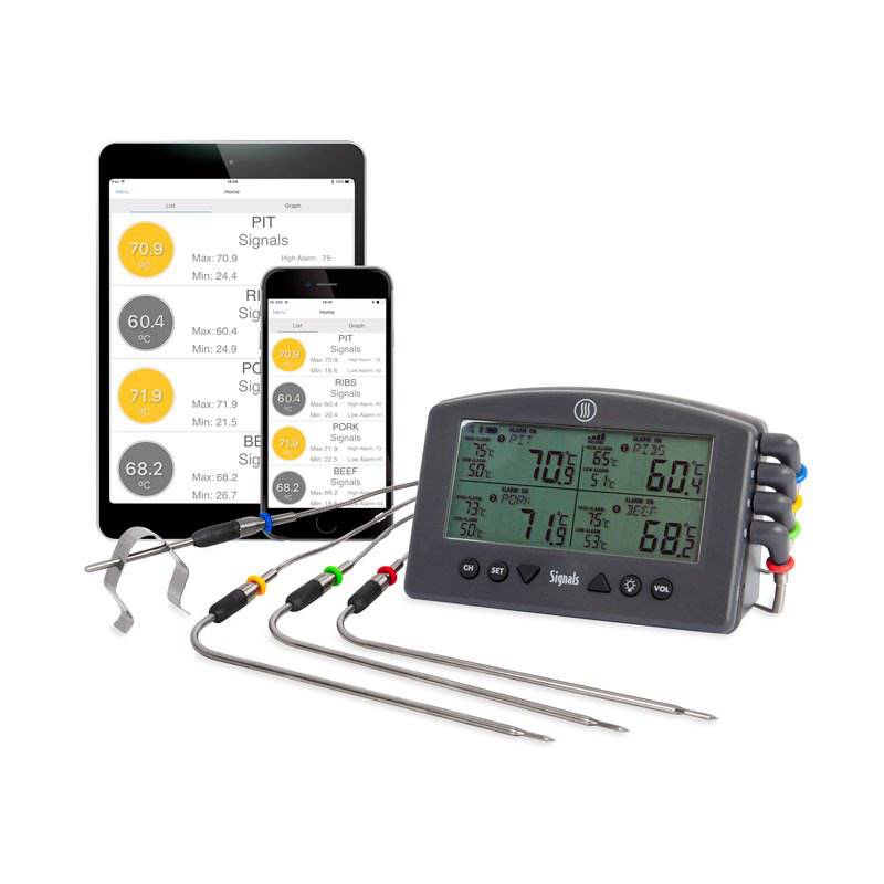SIGNALS 4 CHANNEL WIFI & BLUETOOTH THERMOMETER